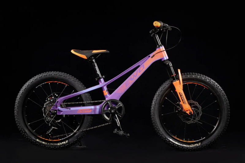 Велосипед скоростной EWO 20" COLA  магниевый сплав 7ск фиолетовый / оранжевый