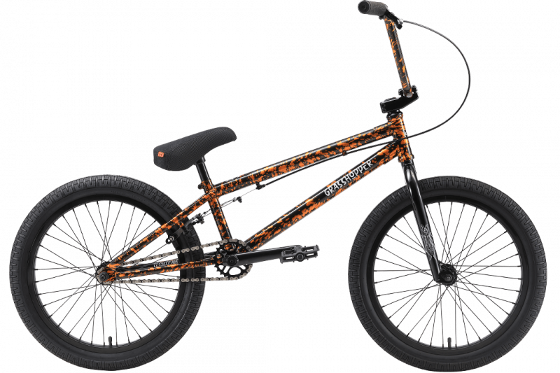 Велосипед BMX TT Grasshopper 20" рама 20.5" Orange-black / оранжево-черный