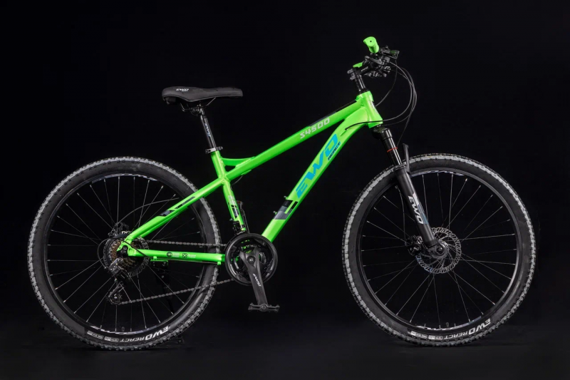 Велосипед скоростной EWO 26" 4500 аллюминий   21ск скрытая проводка Green / зелёный