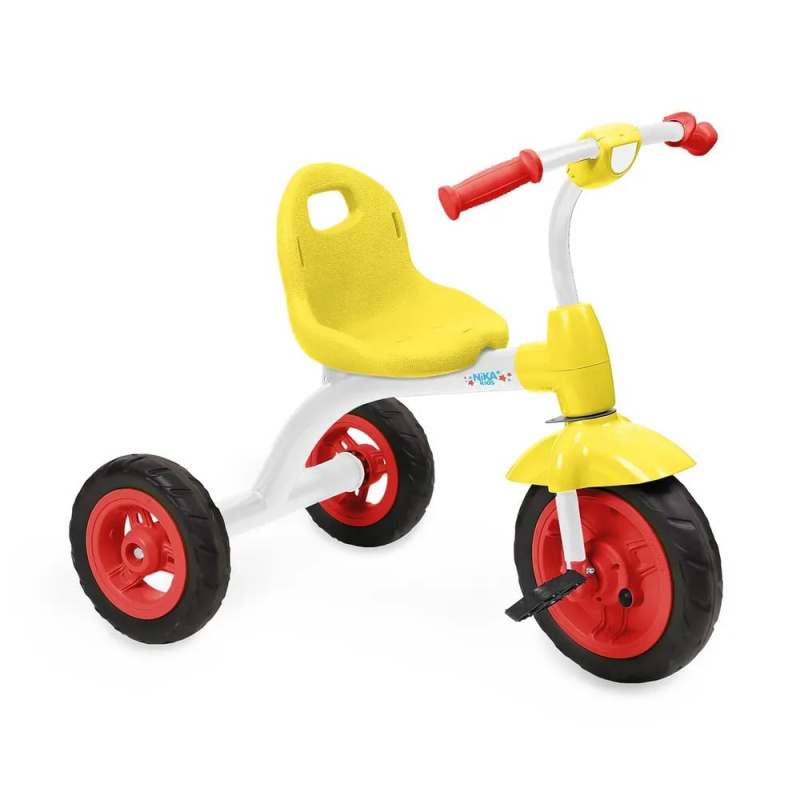 Велосипед детский трехколесный ВДН1/1 красный с желтым для детей от 1,5 лет.