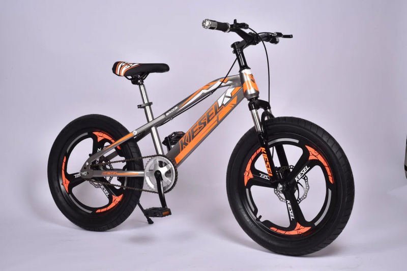 Велосипед детский Kiesel 20" Brock 1ск  Серо-оранжевый