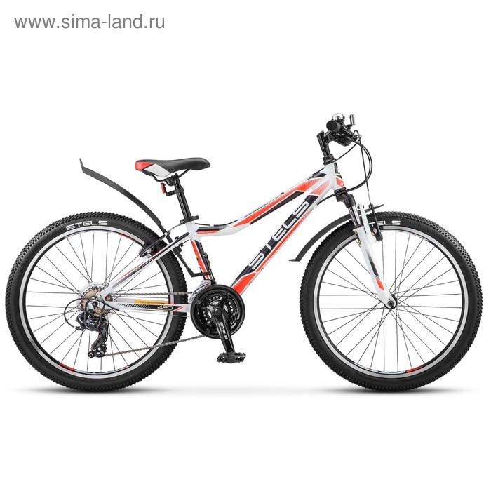Велосипед 24" Stels Navigator-420 V, V020, цвет белый/красный, размер 13"