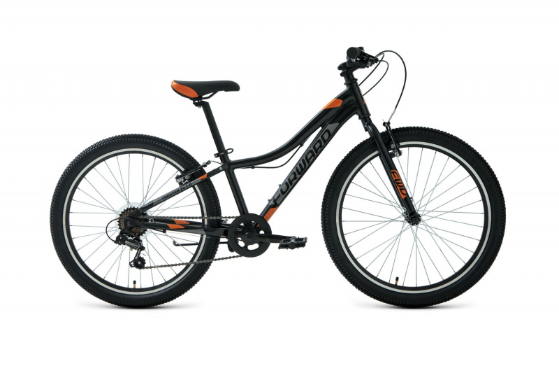Велосипед  FORWARD TWISTER 24 1.0 рама 12" черно-оранжевый