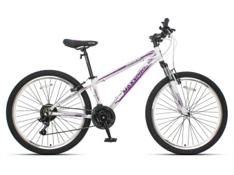 Велосипед Maxxpro Mirage 26" рама 13" белый фиолетовый