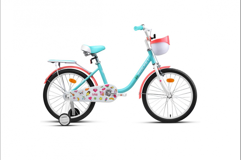 Велосипед детский двухколесные (M) Rocket Bella 20", цвет бирюзовый