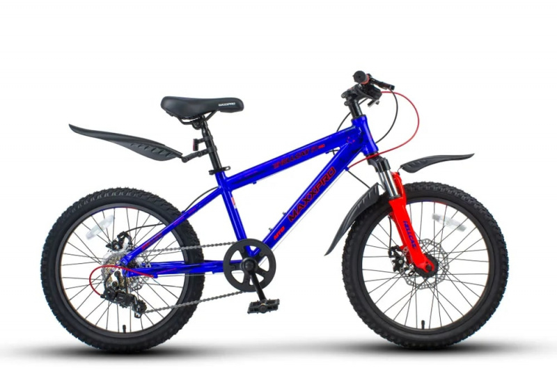 Горный Велосипед MaxxPro HELLCAT 20 PRO, 20" Рама 12",алюминий Сине-оранжевый
