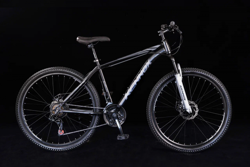 Велосипед скоростной Kennox Legion 27.5" рама сталь 21ск BLACK/GRAY / Черный серый