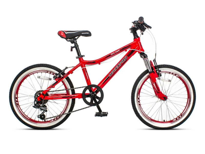 Велосипед Maxxpro Slim 20" (черно-красный)