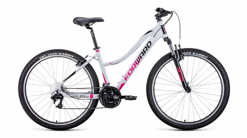 Велосипед Forward Jade 27,5" 1.0 рама 16,5" Серый / Розовый
