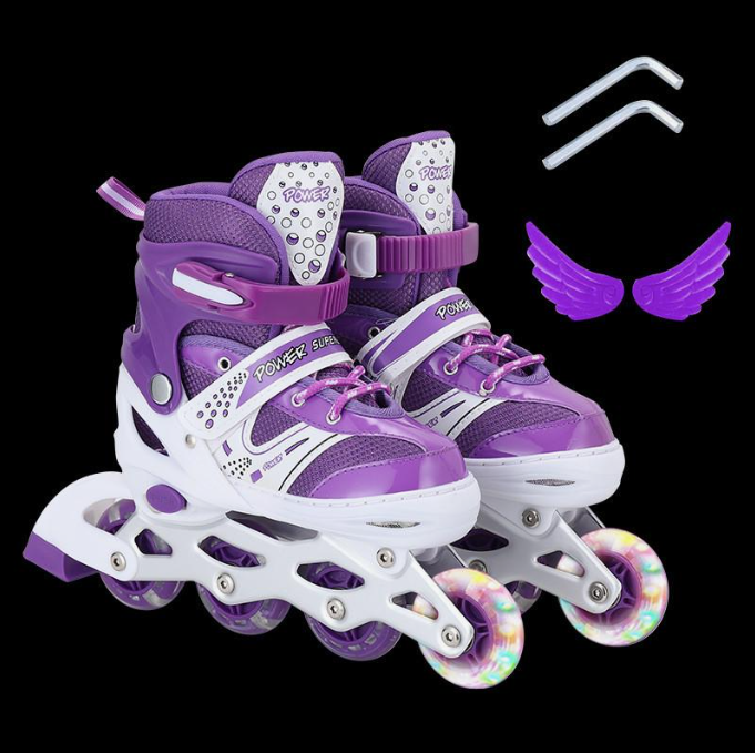 Ролики раздвижные 29-33 фиолетовый 2712-S-Purple
