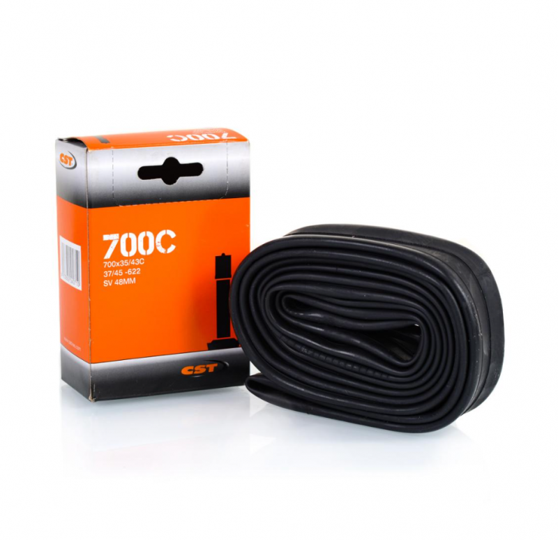 Камера для велосипеда бутиловая CST 700X35/43C SV48MM Schrader 155g