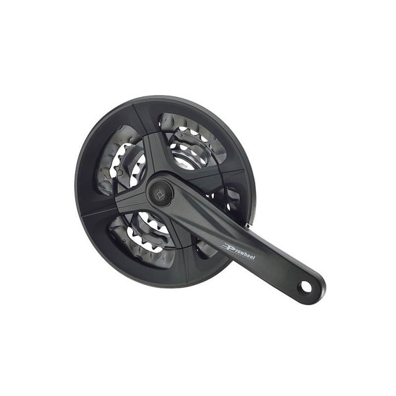 Шатуны-система Prowheel, 3ск., 22/32/44 зуб., 1/2"х3/32",сталь с защитой; шатуны 170мм, алюминий, ре