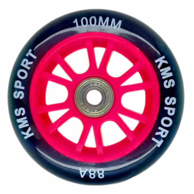Колесо для трюкового самоката KMS 100mm (пластик) красный