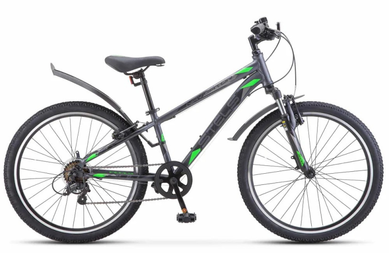 Велосипед STELS Navigator-400 V 24" F020 12" Серый/Зеленый