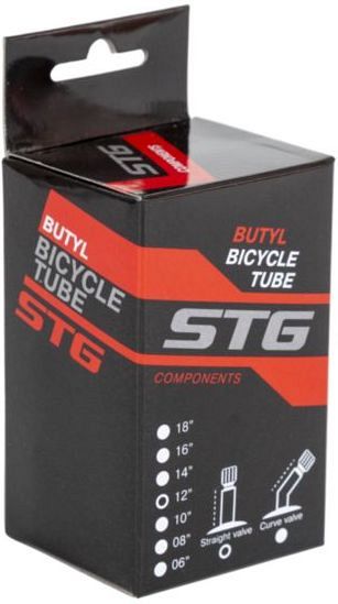 Камера велосипедная STG, бутил,12Х1.95/2,125 ,автониппель 33мм (упак.: коробка)