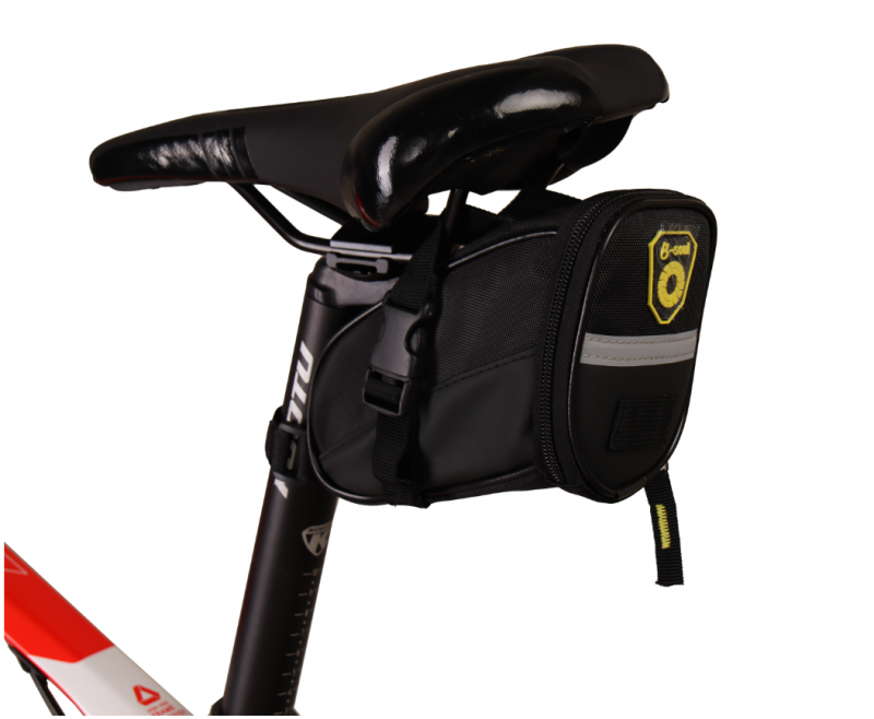 Сумка велосипедная подседельная BICYCLE SOUL, материал оксфорд 1680D, отделение на молнии, застёжка 