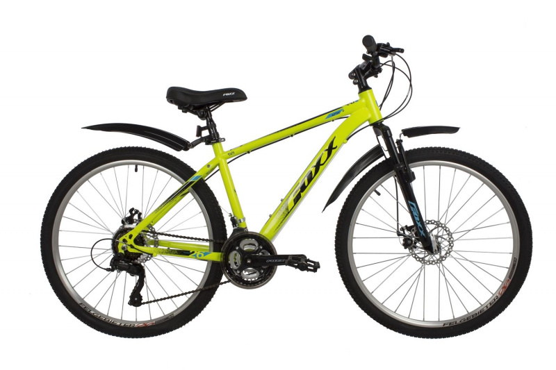 Велосипед FOXX AZTEC D 26" (2022), рама 18", зелёный
