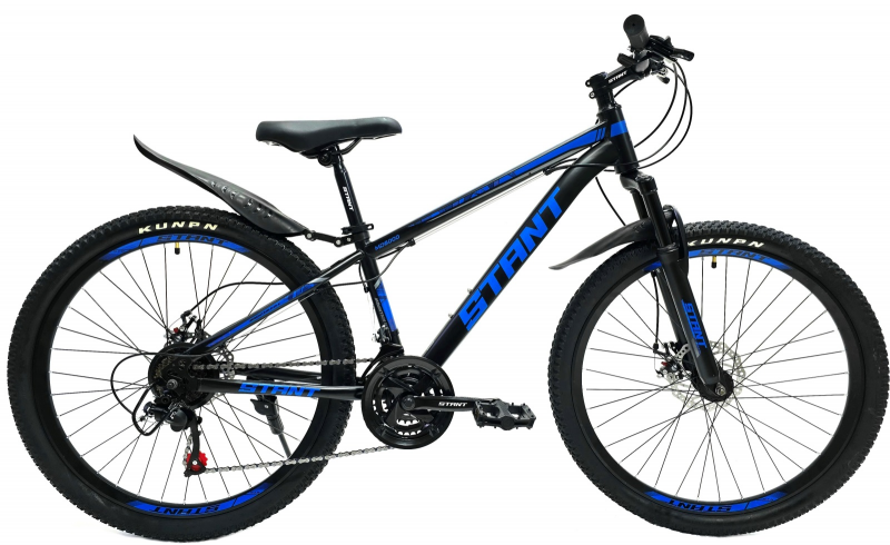 Велосипед скоростной (М) 26" STANT MD6000 15", 21 ск, сталь черный/синий