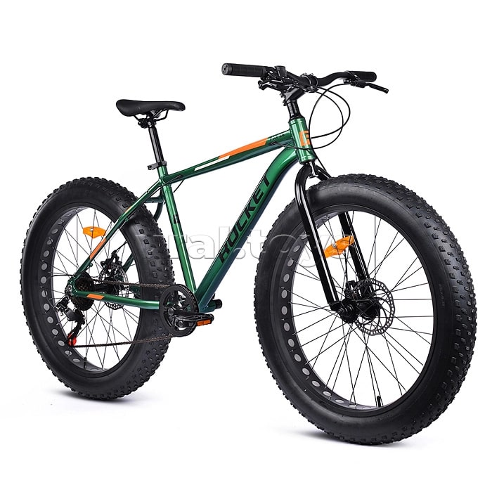 Велосипед скоростной Rocket Fat Bike 26" рама 18 цвет Зелёный