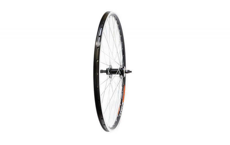 Колесо заднее 26" TRIX под ДИСК, под трещотку, гайки, черная, спица черная