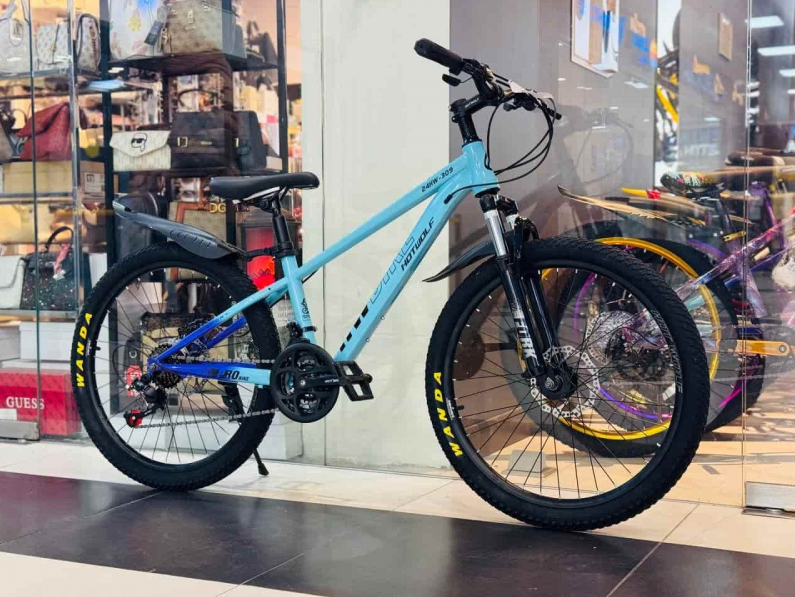 Велосипед скоростной Hot Wolf 24", 24HW 309 рама 12.2" сталь 14кг Зелёный