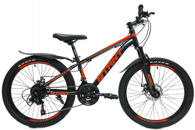 Велосипед скоростной (M) 24" STANT MD4000 рама 12", 21 ск, черный/оранжевый