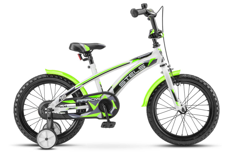 Велосипед STELS Arrow 16" V020   9.5" Белый-Зеленый
