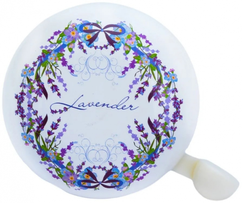 Звонок для велосипеда, рисунок "Lavender", 50мм	