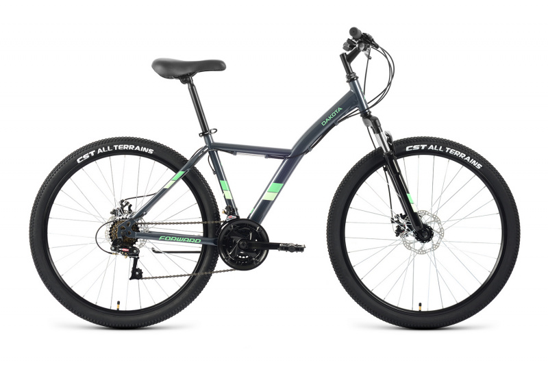 Велосипед Forward Dakota 27.5" 2.0 D серо-зелёный рама 16.5"