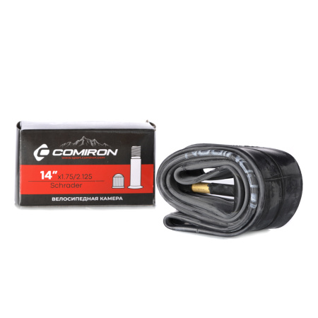 Камера для велосипеда бутиловая COMIRON 14 X1.75/2.125 Schrader 45mm