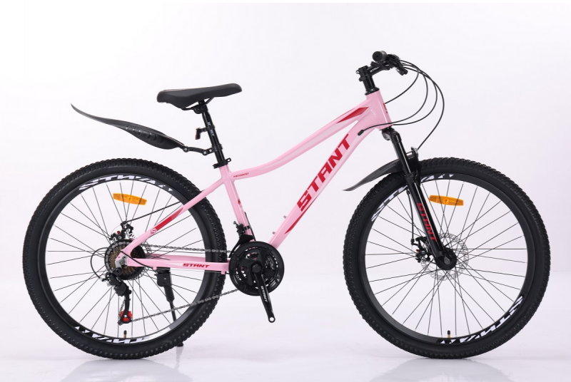 Велосипед скоростной (М) 26" STANT MD6600 рама 14", АЛЮМИНИЙ 21 ск , Розовый