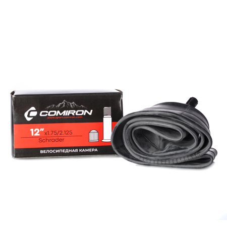 Камера для велосипеда бутиловая COMIRON 12 X1.75/2.125 Schrader 45mm