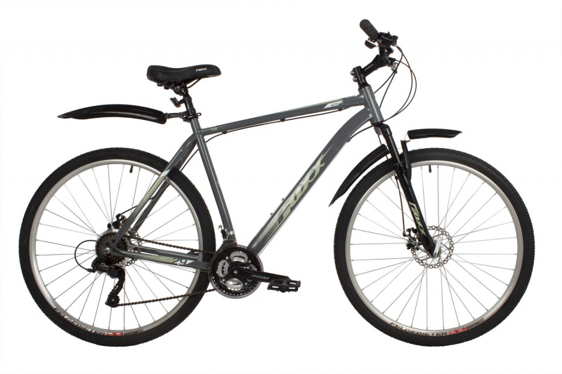 Велосипед FOXX AZTEC D 29" (2022), рама 18", серый