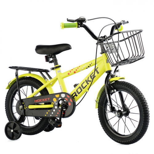 Велосипед детский 2-х колесный 14" ROCKET, цвет желтый