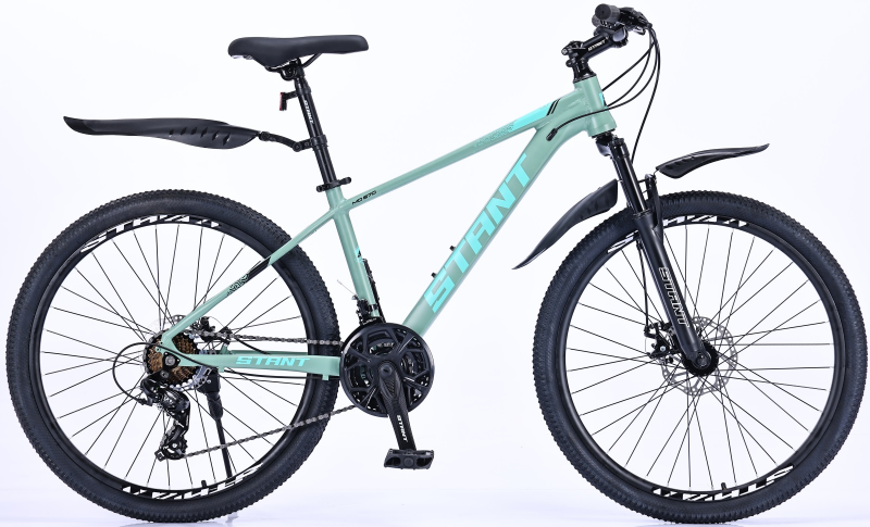 Велосипед скоростной 26" STANT MD670 15", 21 ск, АЛЮМИНИЙ зеленый