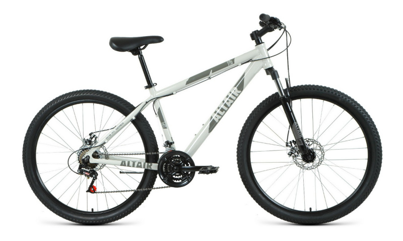 Велосипед горный Altair  AL 27,5 D 19" рама,серый,алюминий
