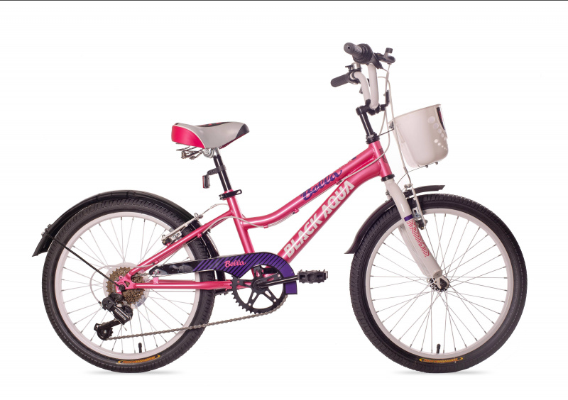 Велосипед детский скоростной Black Aqua Bella 6 скоростной вишневый