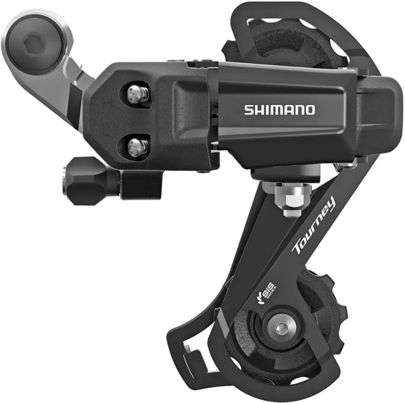 Переключатель задний Shimano Tourney TY200 GS 7/6ск черный на болт/петух