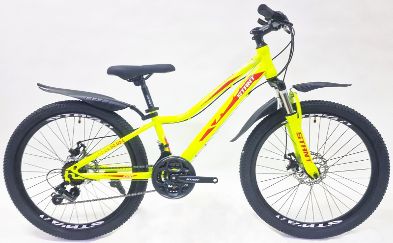Велосипед скоростной (M) 24" STANT MD400 12", 21 скорость желтый