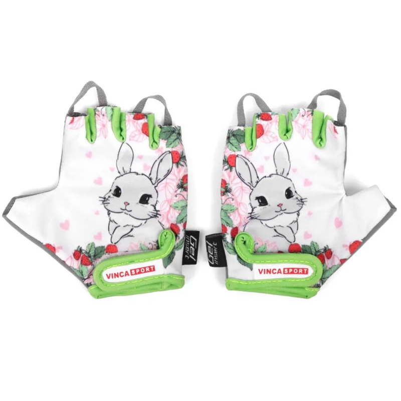 Перчатки велосипедные детские Vinca Sport Bunny, размер 7XS