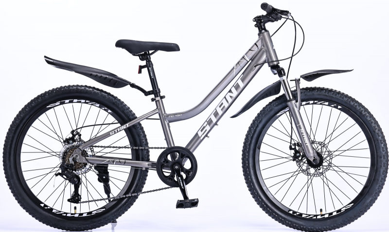 Велосипед скоростной (M) 24" STANT MD450 12", 6 ск, АЛЮМИНИЙ серый