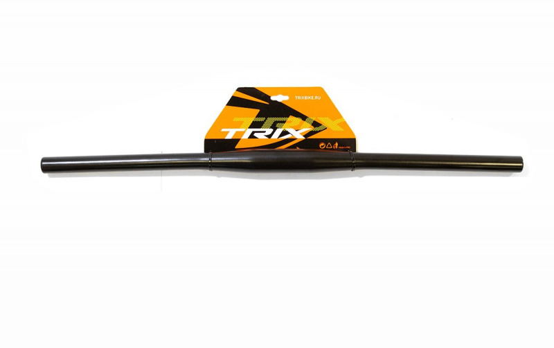 Руль TRIX, MTB, алюминиевый, посадка 31.8мм, подъем 15мм, длина 620мм, черный