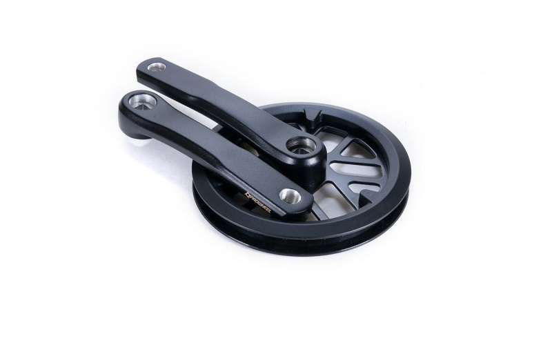 Шатуны-система Prowheel, 1ск., 36 зуб., 1/2"х3/32",сталь защитой; шатуны 152мм, алюминий, резьба 9/1