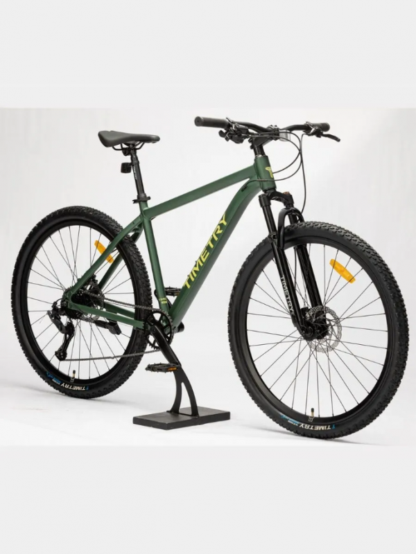 Велосипед Скоростной (M) Time Try 9s 29" Алюминиевая рама 19" 16кг , TT 405 Зеленый