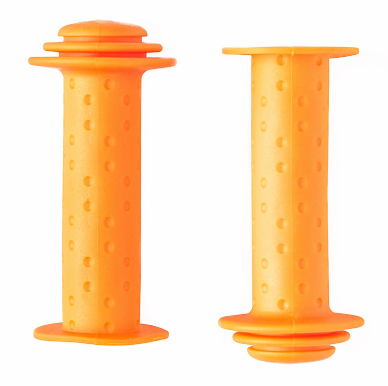 Грипсы детские, резиновые, длина 102мм, оранжевые, инд.уп.Vinca Sport H-G 96 skater orange