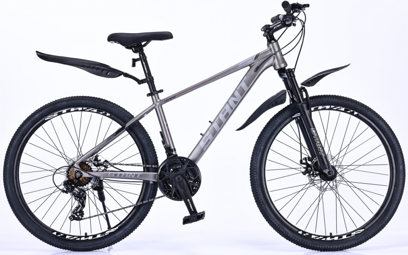 Велосипед скоростной 26" STANT MD670 15", 21 ск, АЛЮМИНИЙ серый