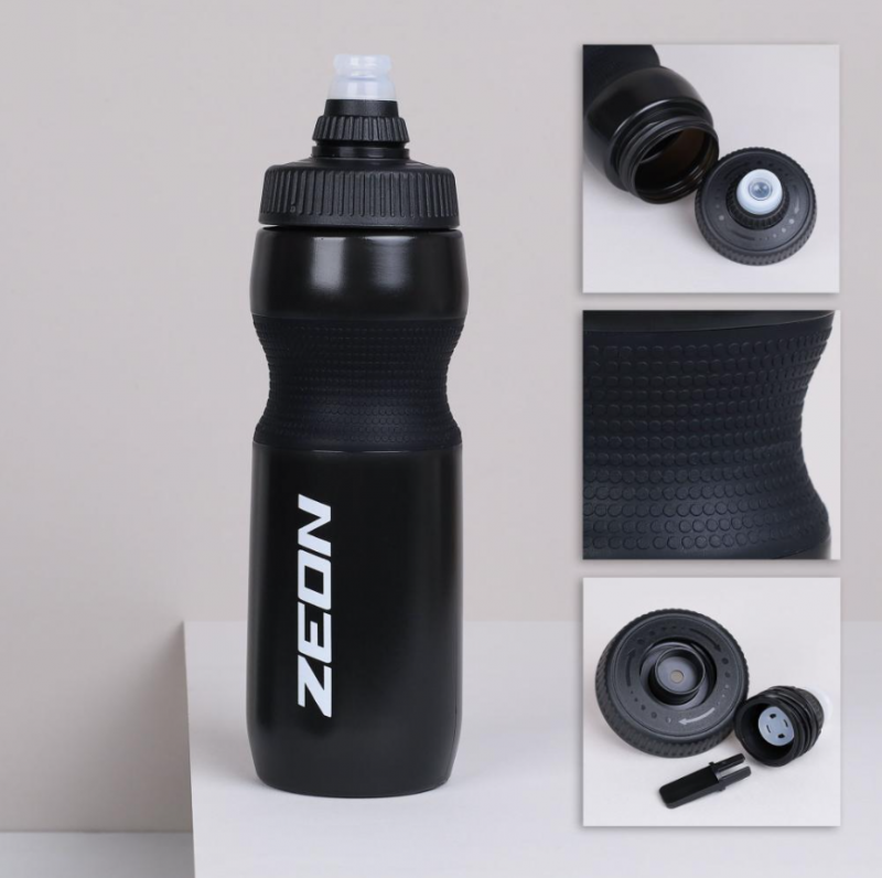 Бутылка для воды ZEON / WB225 / Пищевой PP / 750ML / Черный