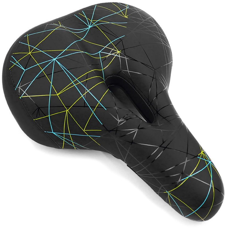 Седло комфортное с фонариком, 270*200мм, дизайн Lines, Vinca Sport	