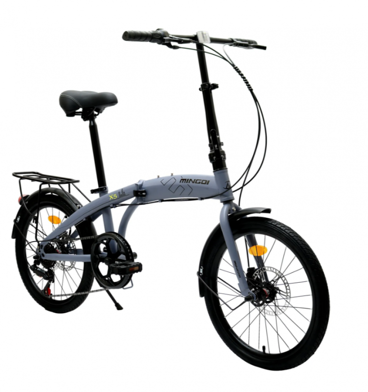 Велосипед складной Mingdi 20" 20MD-X5 7ск размер 11" рама сталь Синий