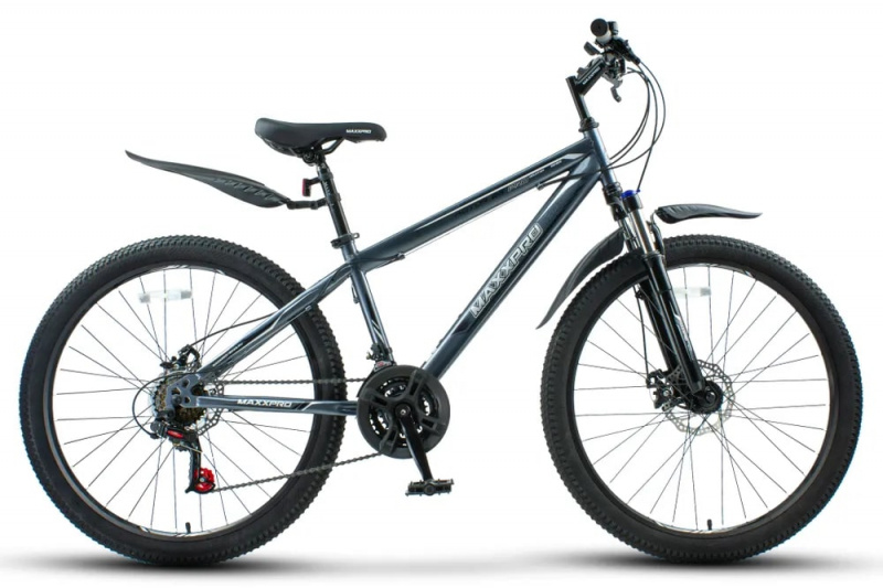 Горный Велосипед MaxxPro KATAR PRO, 26, Рама:14",сталь Серо-белый